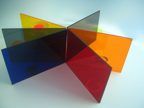 Farbig rot acrylglas orange - farbig,