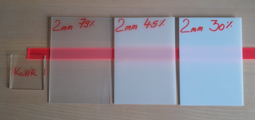 Rauchglas 2mm milchglas klar - 2mm,