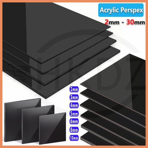 Schwarz plexiglasplatte - schwarz,